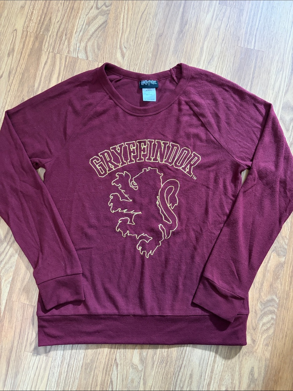 Gryffindor Maroon Long Sleeve Crewneck Sweater